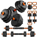 Adjustable Dumbbell Set, 44/66/88 Lbs Weight Set Use as Dumbbell, Barbell, Kettlebell and Push-Up Pesas Para Ejercicios En Casa, Christmas Gift Idea Msulti-Functional Fitness Exercise Equipment for Home Gym，