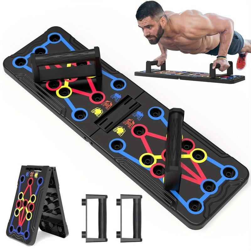 Muscle Exercise Push-Up Board, Portable Foldable Push-Up Bar, Household Exercise Tool, Portable Exercise Machine, Push-Up Training Stand for Home, Gym, Workout, at Home Gym Equipment