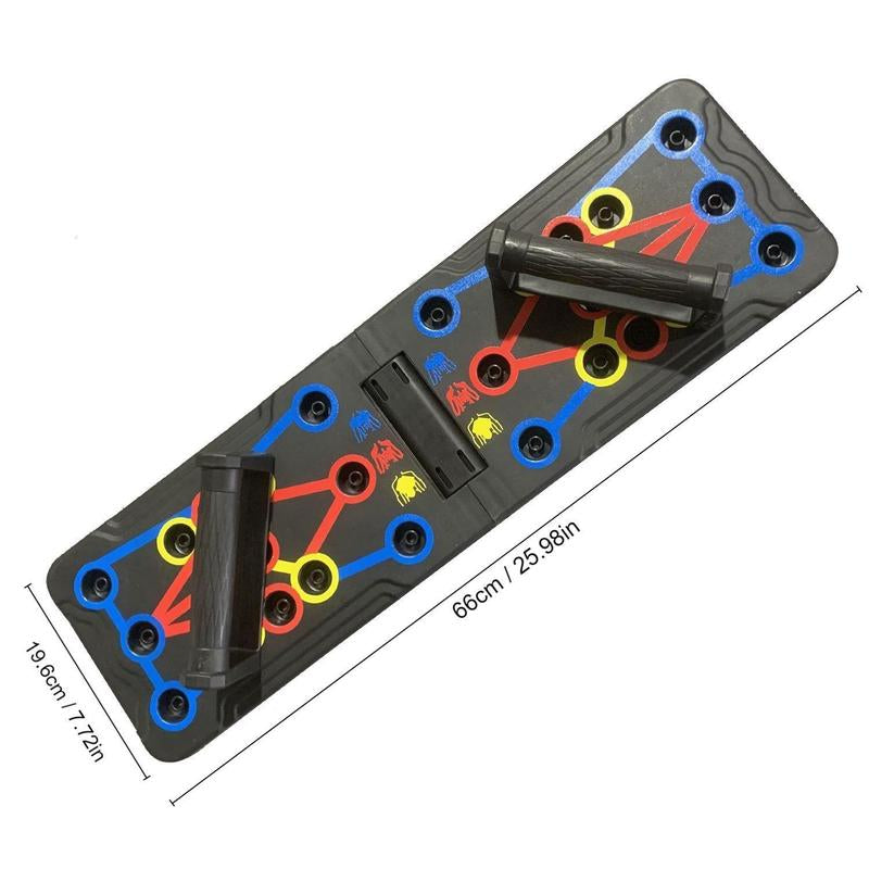 Muscle Exercise Push-Up Board, Portable Foldable Push-Up Bar, Household Exercise Tool, Portable Exercise Machine, Push-Up Training Stand for Home, Gym, Workout, at Home Gym Equipment